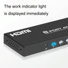 FJGEAR FJ-4K801 4K 8 In 1 Out HDMI HD Video Switcher, Plug Type:EU Plug(Black)