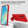 For Samsung Galaxy A16  4G / 5G Stereoscopic Holder Sliding Camshield Phone Case(Red)