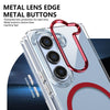 For Samsung Galaxy Z Fold5 lce Folding Series MagSafe Integrated Clear PC Phone Case(Red)