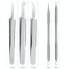 5pcs /Set Acne Needle Stainless Steel Acne Clamp Squeeze Acne Blackhead Tool