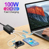 2A2C-100W GaN Pro 100W USB x 2, USB-C / Type-C x 2 Fast Charger, Plug Type:UK Plug(Black)