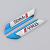 1 Pair Car Racing Development TRD Personalized Aluminum Alloy Decorative Stickers, Size: 11.5 x 2.5 x 0.5cm (Blue)