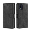 For Alcatel 1B 2022 Skin Feel Crocodile Magnetic Clasp Leather Phone Case(Black)