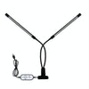 LED Plant Lamp Full Spectroscopy Natural White Remote Control Dimming Plant Growth Lamp, Power: 18W Double Head