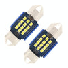 2pcs 31mm DC12-24V / 1W / 6000K / 60LM 12LEDs SMD Car Reading Lamp Dome Light