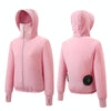 Women Summer Cooling Air-conditioning Clothes Jacket Include 2 5V Portable Fans, Size: L(White)