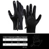 A045 Cycling Gloves Touch Screen Windproof Waterproof Sport Keep Warm Gloves, Size: XL(Black)