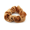 5 PCS Velvet Solid Color Elastic Hair Bands Ponytail Holder Scrunchies Tie Hair Rubber Band Headband(Coffee)