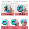 Adjustable Strength Silicone Gripper Arm Muscle Strength Rehabilitation Training Fitness Equipment, Colour: 40 / 50LBBlue