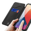 For iPhone 12 Pro Max DUX DUCIS Skin X Series PU + TPU Horizontal Flip Leather Case with Holder & Card Slots(Black)