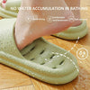Bathroom Shower Slippers Non-slip Hollow Quick-drying Thick-soled Flip Flops, Size: 42-43(White)