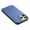 For iPhone 12 Pro Max Twill Fabric Leather Skin Back Phone Case(Blue)