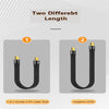 22cm Thunderbolt 4 USB-C / Type-C Male to Male PD 100W Charge FPC Data Cable