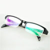 Women Men Half Frame Myopia Glasses HD AC Green Film Lens Myopia Eyeglasses(-4.00D)