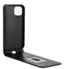 For iPhone 15 Plus Magnetic Vertical Flip Leather Phone Case(Black)