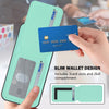 For Samsung Galaxy M35 CX01 Detachable Magsafe Magnetic Card Bag Phone Case(Mint Green)