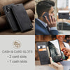 For Samsung Galaxy A36 CaseMe 013 Multifunctional Horizontal Flip Leather Phone Case(Black)