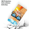 For Alcatel 1L (2021) Coloured Drawing Cross Texture Horizontal Flip PU Leather Case with Holder & Card Slots & Wallet & Lanyard(Cat Drinking Soda)