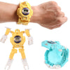 3 PCS Children Electronic Watch Cartoon Deformation Robot Toy Watch(Pink)