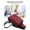 OUMANTU 903 Oxford Cloth Chest Bag Business Casual One-shoulder Crossbody Bag(Red)
