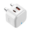 YSY-6087 20W PD + QC 3.0 Dual Ports Travel Charger Power Adapter, UK Plug