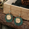 Vintage Bohemian Two Layer Sunflower Vintage Earrings(EA584)