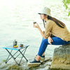 Outdoor Aluminum Alloy Folding Table Camping Picnic Portable Folding Table Barbecue Table Stall Small Dining Table, Size:Small
