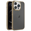For iPhone 12 Pro Hardware Side Cooling Skin Feel Frosted Metal Lens Frame Phone Case(Gold)