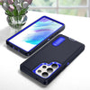 For Samsung Galaxy S25 Ultra 5G Rugged PC Hybrid Silicone Phone Case with Holder(Dark Blue+Royal Blue)