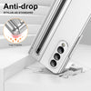 For Samsung Galaxy Z Fold3 5G Integrated PC + PU Phone Case with Pen / Pen Box(White)