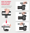 YELANGU C18 YLG0915A-B Video Camera Cage Stabilizer with Handle for Panasonic Lumix DC-S1H / DC-S1 / DC-S1R (Black)