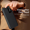 For Samsung Galaxy S25+ 5G Smart View Window Leather Phone Case with Card Slot(Black)