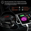 GT86 Dual USB Charger Car Bluetooth FM Transmitter Kit, Support LCD Display / TF Card Music Play / Hands-free(Black)