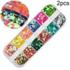 2 PCS Nail Art Butterfly Laser Symphony Sequins, Specification:26