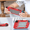 Game Handle Gamepad TPU+PC Protective Case for Switch OLED(Red)