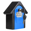 Wall Mounted Key Safe Box - 4 Digit Combination Lock - Blue