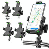 A04 Metal Motorcycle Mobile Phone Navigation Bracket Bicycle Frame Multifunctional Car Fixed Clamp(M8 Ball Header Installation Model)