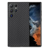 For Samsung Galaxy S25 Ultra 5G Carbon Fiber Texture Leather Back Cover Phone Case(Black)
