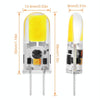 GY6.35 3W 180-220LM LED 1508 COB Corn Light Bulb, AC/DC 12V (White Light)