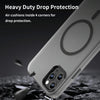 For iPhone 11 Pro Max MagSafe Frosted Translucent TPU + PC Full Coverage Phone Case(Black)