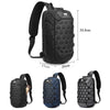 Ozuko 9357 Men Waterproof Oxford Cloth Anti-Theft Shoulder Messenger Bag with External USB Charging Port(Black)