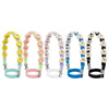 For 16-40oz Stanley Mug Lanyard Silicone Loop Boho Daisy Cute Flower Hand-Woven Mug Cover(Purple)