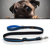 Reflective Dog Lead, Blue, Medium, Adjustable, Nylon