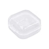 10pcs Transparent Jewelry Storage Box Travel Portable Small Box 3.5 x 3.5 x 1.8cm