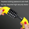 40 x 1.72cm Bicycle And Electrical Vehicle 5-Digit Combination Lock Safety Anti-Theft Cycling Lock(All Black)