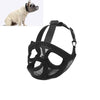 Bulldog Muzzle, Breathable Tongue Out Design, XS Black