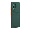 For Samsung Galaxy S25 Ultra 5G Card Slot Design Shockproof TPU Phone Case(Dark Green)