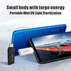 8 Pin Ultra Portable Germicidal Lights Smartphone UV Sanitizer (Black)