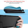 TPU Shell Handle Grip with Game Card Slot Anti-Shock Cover Silicone Case for Nintendo Switch