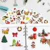 1set Christmas Day Cartoon Illustration Kids Toy Stickers, Size: 148x210mm(Random Style Delivery)